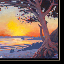 Carmel Beach 3 Black Framed Print Wall Art