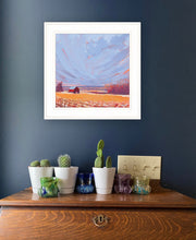 Slate Winter Sky 2 White Framed Print Wall Art