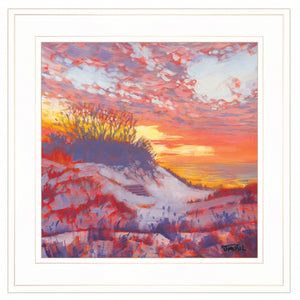 Jones Beach 2 White Framed Print Wall Art