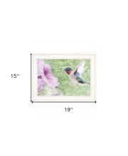 Humming Bird 2 White Framed Print Wall Art