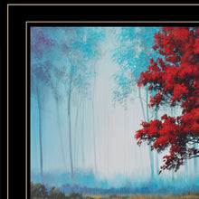 Red Tree 1 Black Framed Print Wall Art