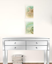 Set Of Two The Sea I And Sea II 2 White Framed Print Wall Art