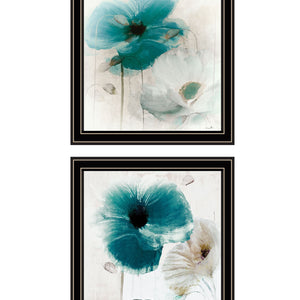 Set Of Two Poppy 1 Black Framed Print Wall Art