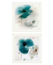 Set Of Two Poppy 2 White Framed Print Wall Art