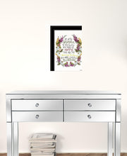 Charming Garden 1 Black Framed Print Wall Art