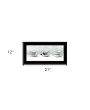 Cups & Saucers 3 Black Framed Print Wall Art