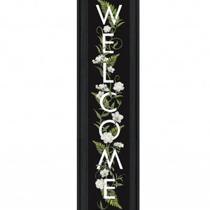 Welcome Sign I 2 Black Framed Print Wall Art