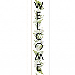 Welcome Sign II 1 White Framed Print Wall Art