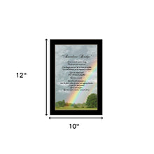 Rainbow Bridge Black Framed Print Wall Art