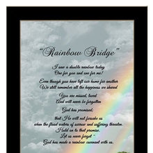 Rainbow Bridge Black Framed Print Wall Art