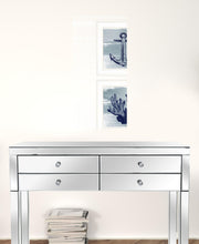 Set Of Two The Beach Coastal 1 White Framed Print Wall Art