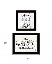 Set Of Two The Best Seat In The House 2 Black Framed Print Wall Art
