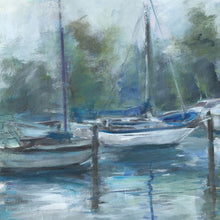 Set Of Two Lagoon Awaiting 2 White Framed Print Wall Art