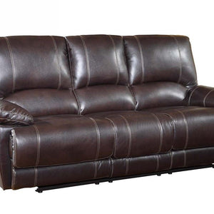 Stylish Brown Leather Sofa 41"