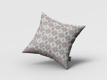 Cojín de gamuza con cremallera Pink Lattice de 18