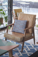 Cojín de gamuza con cremallera Blue Gray Spades de 18 