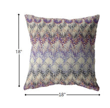 Cojín de gamuza con cremallera Magenta Cream Hatch de 18 