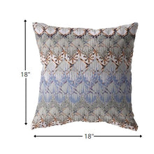 Cojín de gamuza con cremallera naranja gris Hatch de 18 