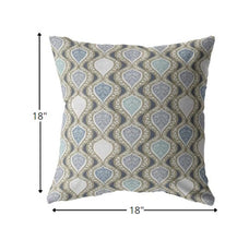 Cojín de gamuza gris Ogee con cremallera de 18 