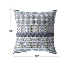 18 英寸海軍白色條紋拉鍊絨面革抱枕