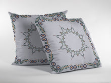 Cojín floral de gamuza con cremallera blanca de 18 