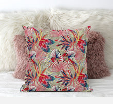 18 英寸紅金熱帶絨面革抱枕