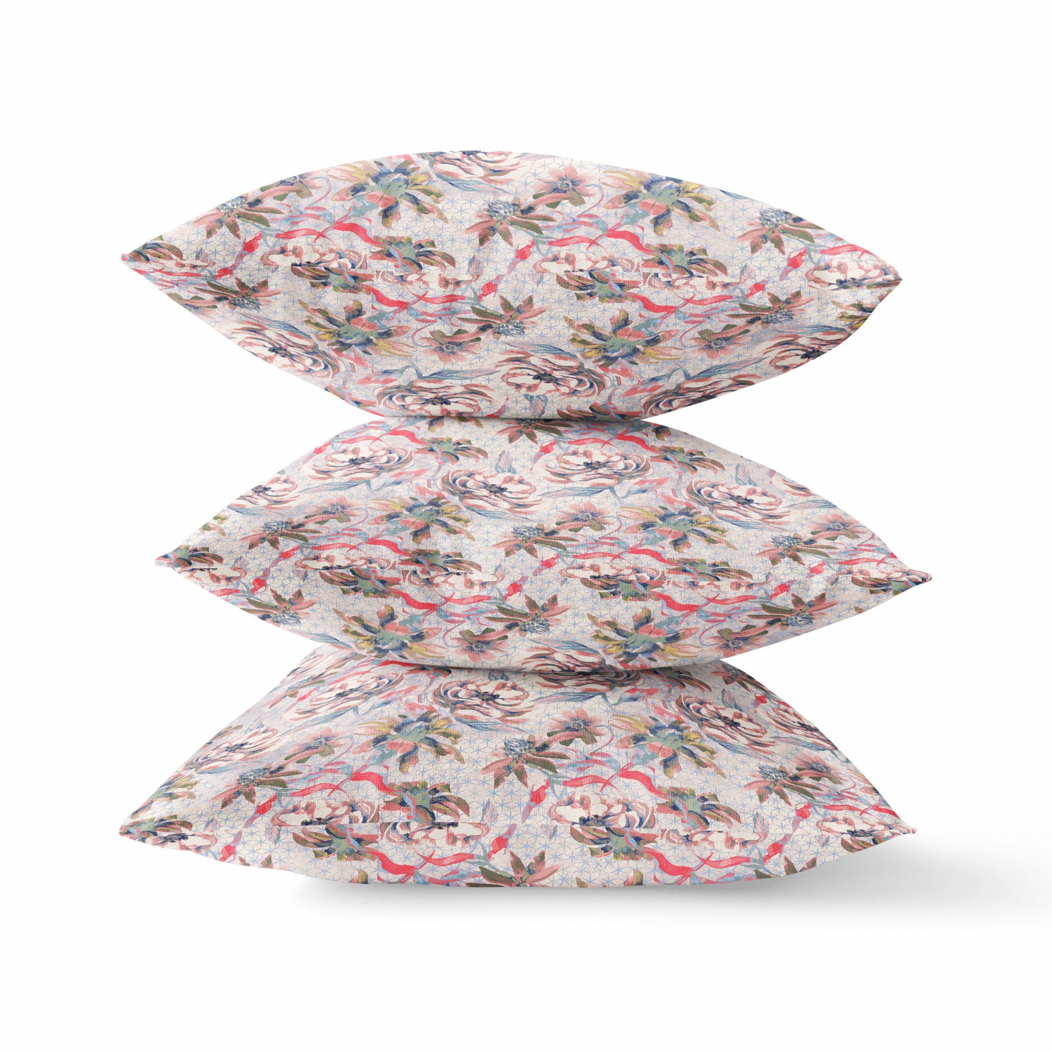 18 英寸薰衣草粉紅玫瑰絨面革抱枕