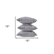 16” Gray Peach Holy Floral Suede Throw Pillow