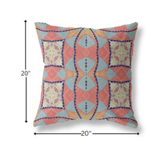 Cojín de gamuza boho con círculo cósmico rojo índigo de 18