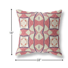 18 英寸紅白色宇宙圈波西米亞絨面革抱枕