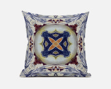 18 英寸灰棕色 Geo Tribal 絨面革抱枕