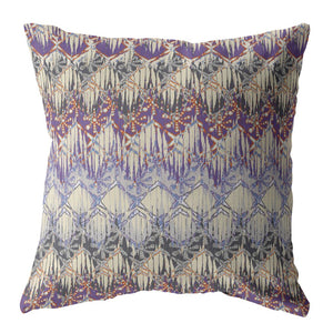 Cojín decorativo de gamuza con escotilla color crema magenta de 16"