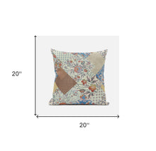 18 英寸橙黃色花卉拉鍊絨面革抱枕