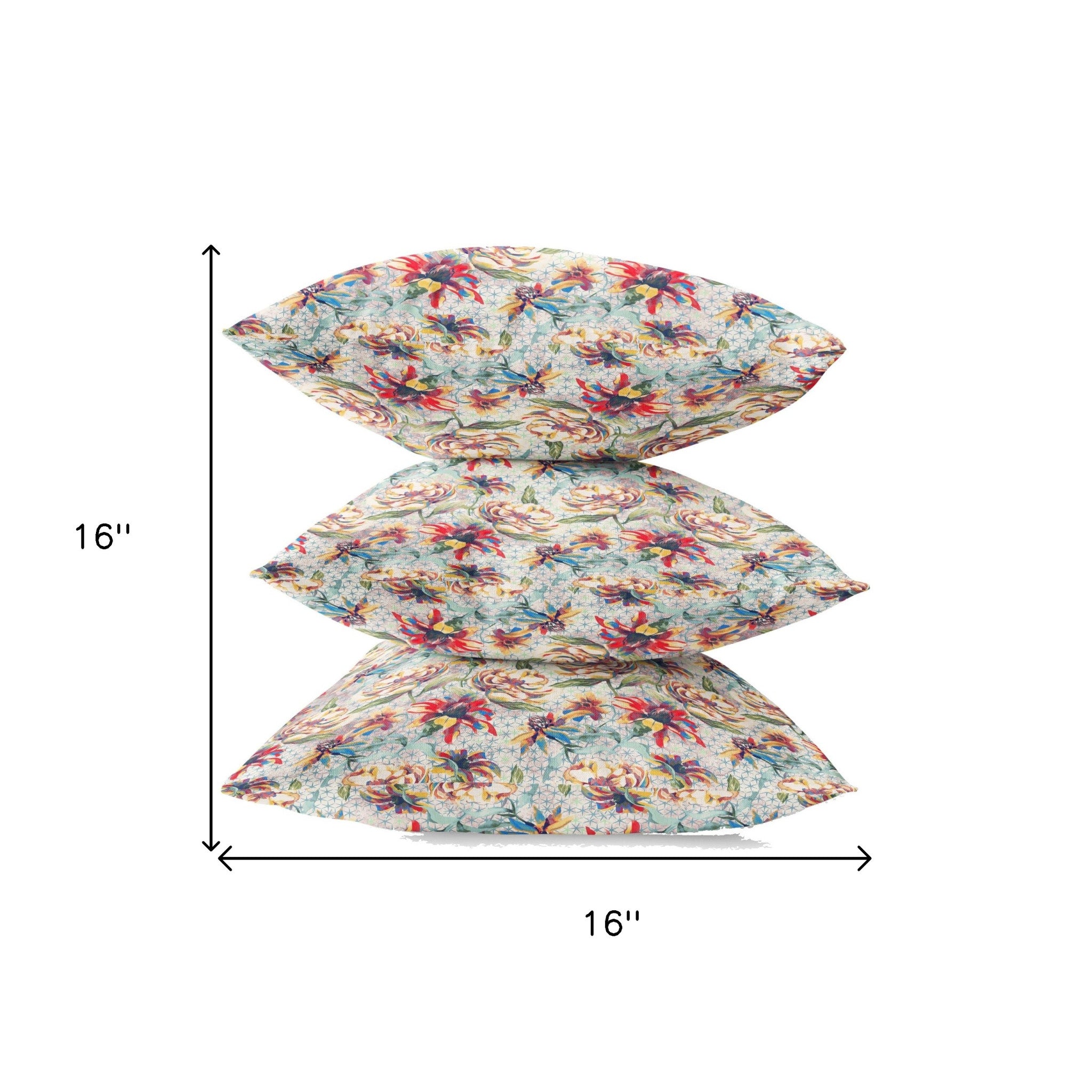 Cojín de gamuza con cremallera de rosas amarillas rojas de 16 "