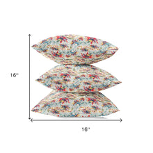 Cojín de gamuza con cremallera de rosas amarillas rojas de 16 