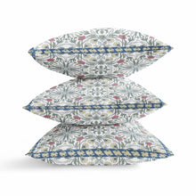 18” Pink Sage Paisley Zippered Suede Throw Pillow