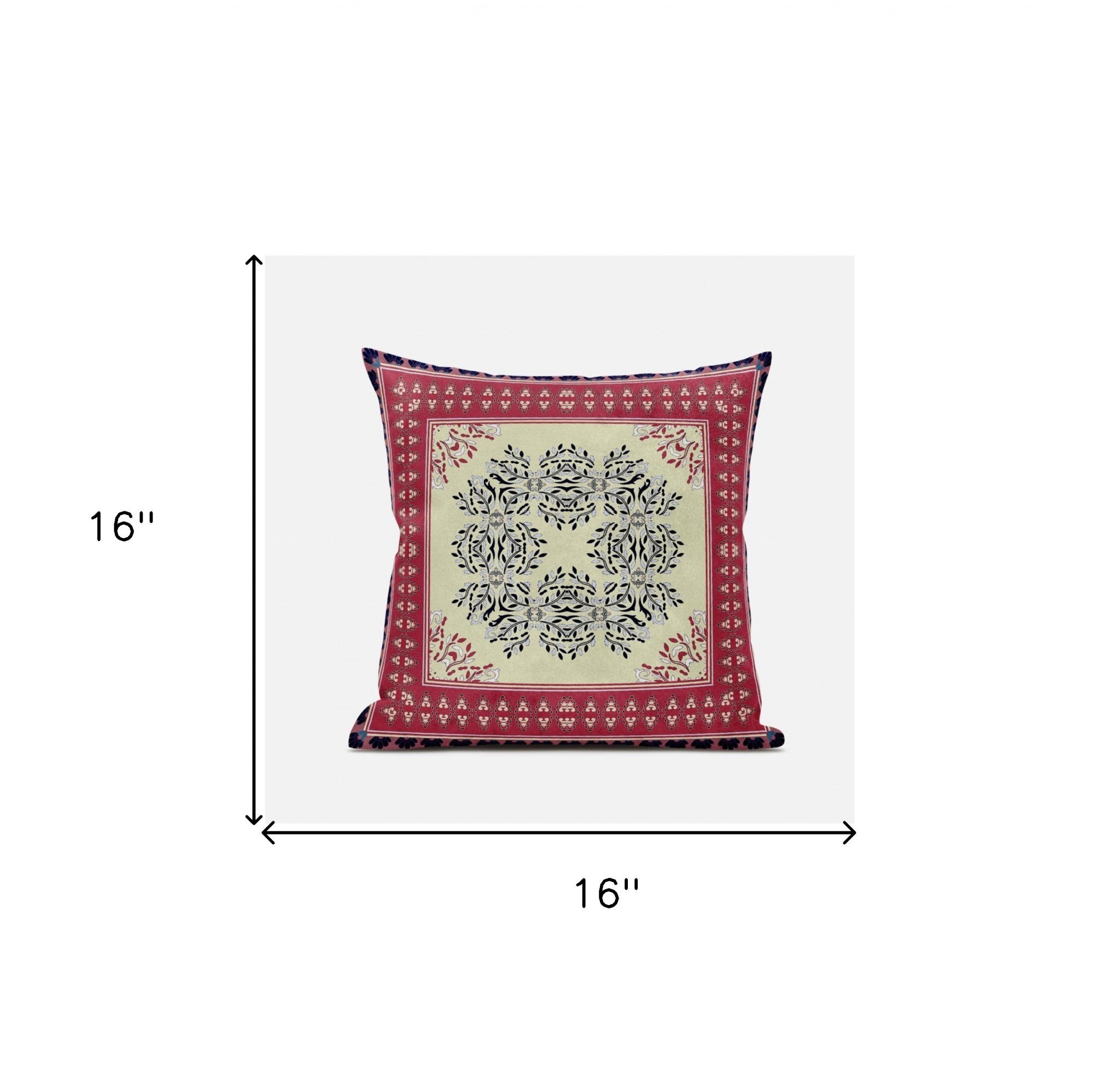 Cojín de gamuza con cremallera geométrico rosa gris apagado de 16 "X 16"