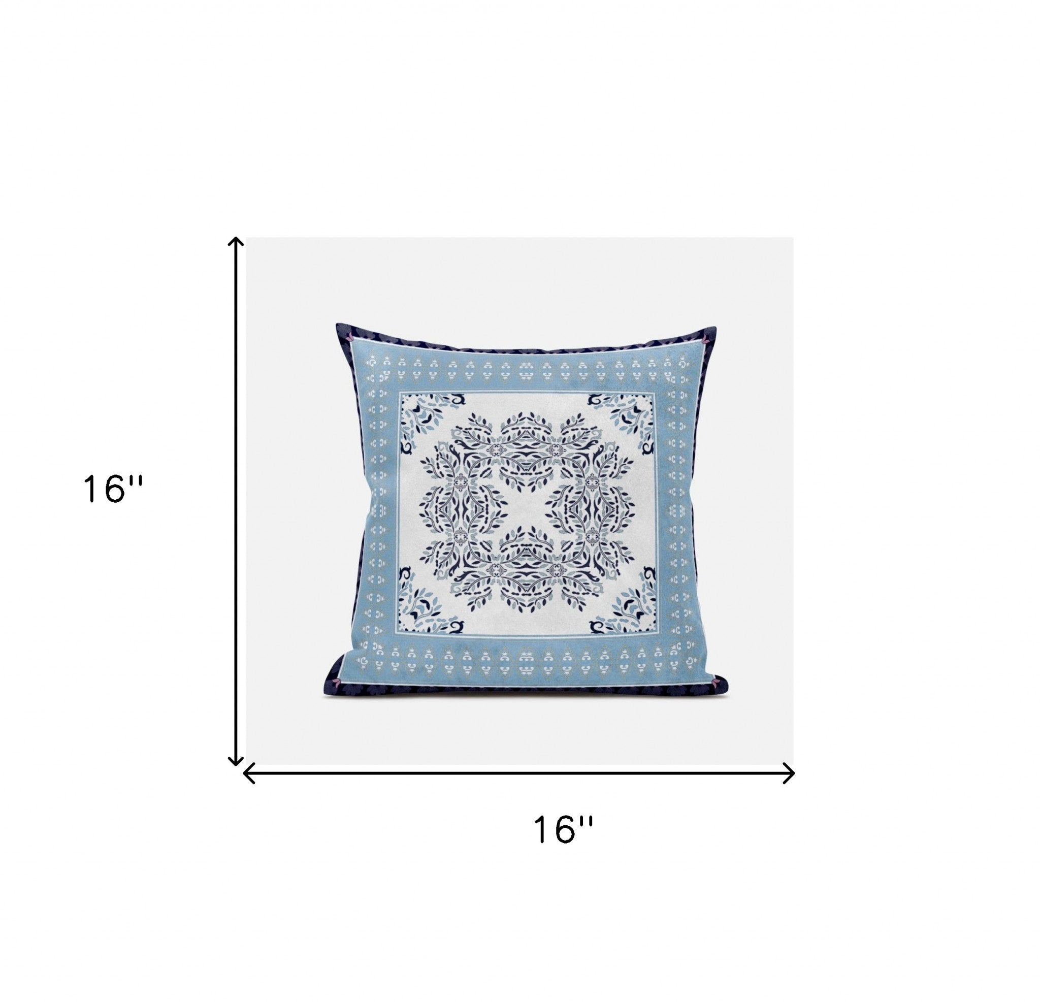 16" X 16" Cream And Hot Pink Geometric Zippered Suede Throw Pillow