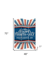 Happy 4th of July Three Panel Room Divider Screen