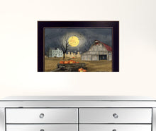 Spooky Harvest Moon 1 Black Framed Print Wall Art