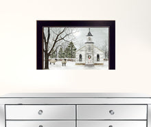 I Heard The Bells On Christmas 5 Black Framed Print Wall Art