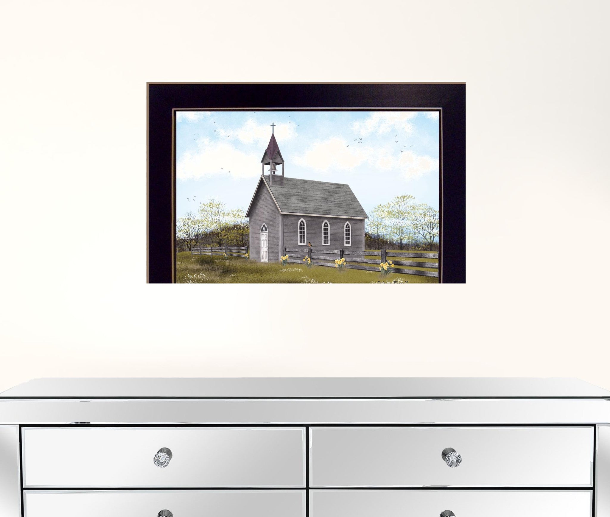He Is Risen Black Framed Print Wall Art