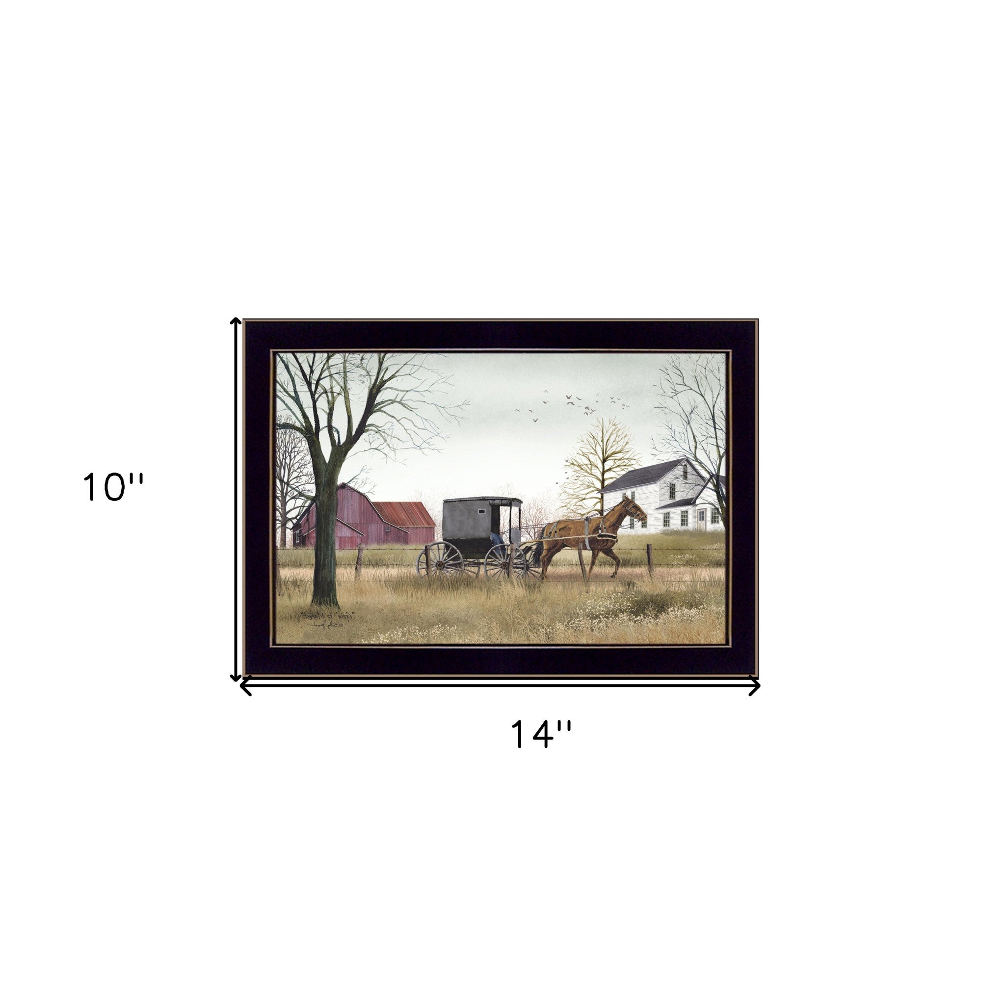 Goin To Market Black Framed Print Wall Art