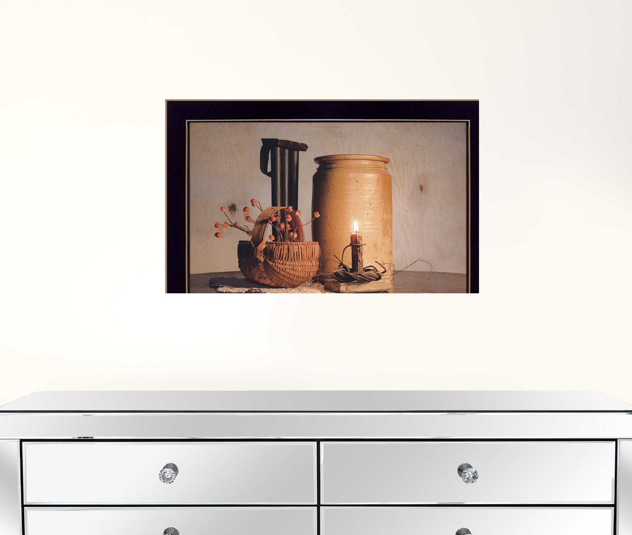 Bittersweet Basket 3 Black Framed Print Wall Art