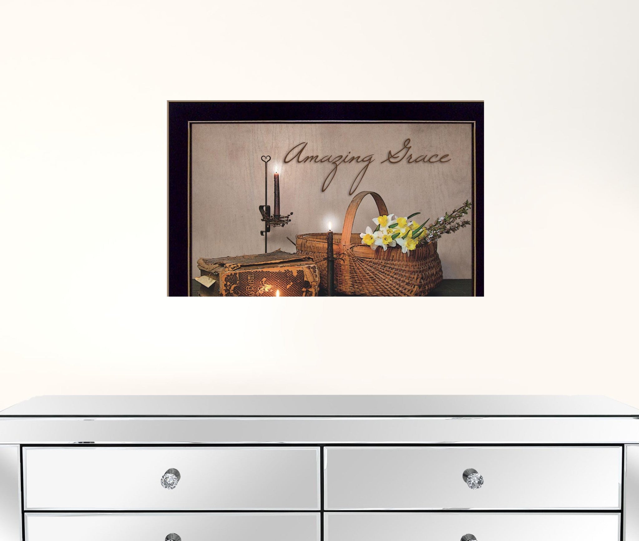 Amazing Grace 9 Black Framed Print Wall Art