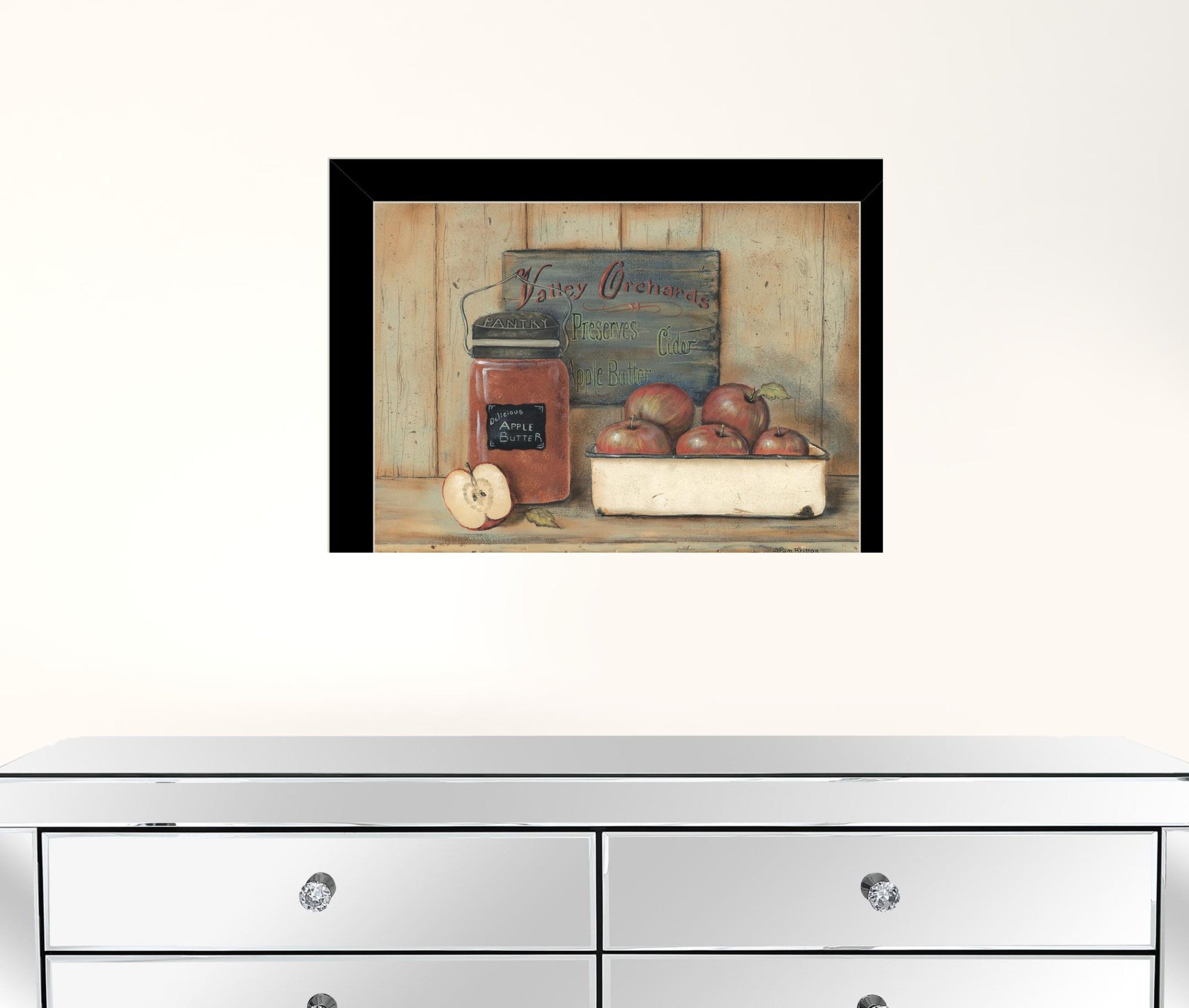 Apple Butter 4 Black Framed Print Wall Art
