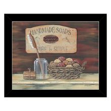HANDMADE SOAPS 5 Black Framed Print Wall Art
