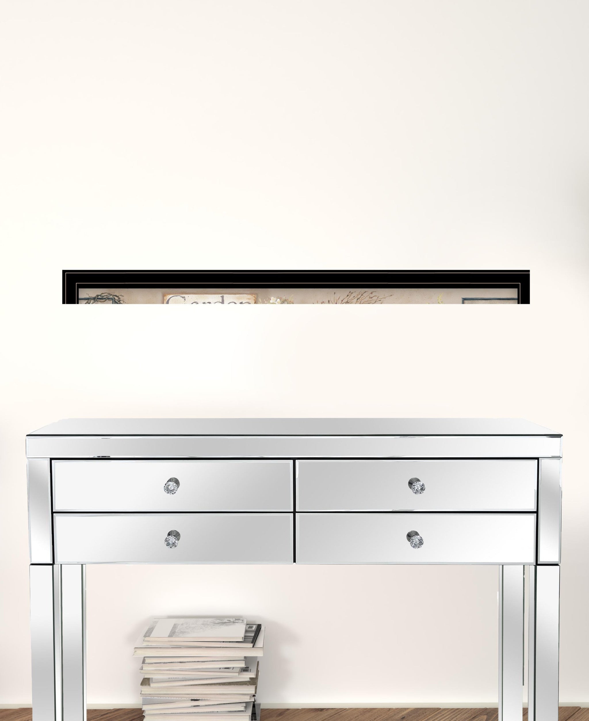 Garden Bath 2 Black Framed Print Wall Art