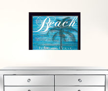 Beach Take Me There 1 Black Framed Print Wall Art