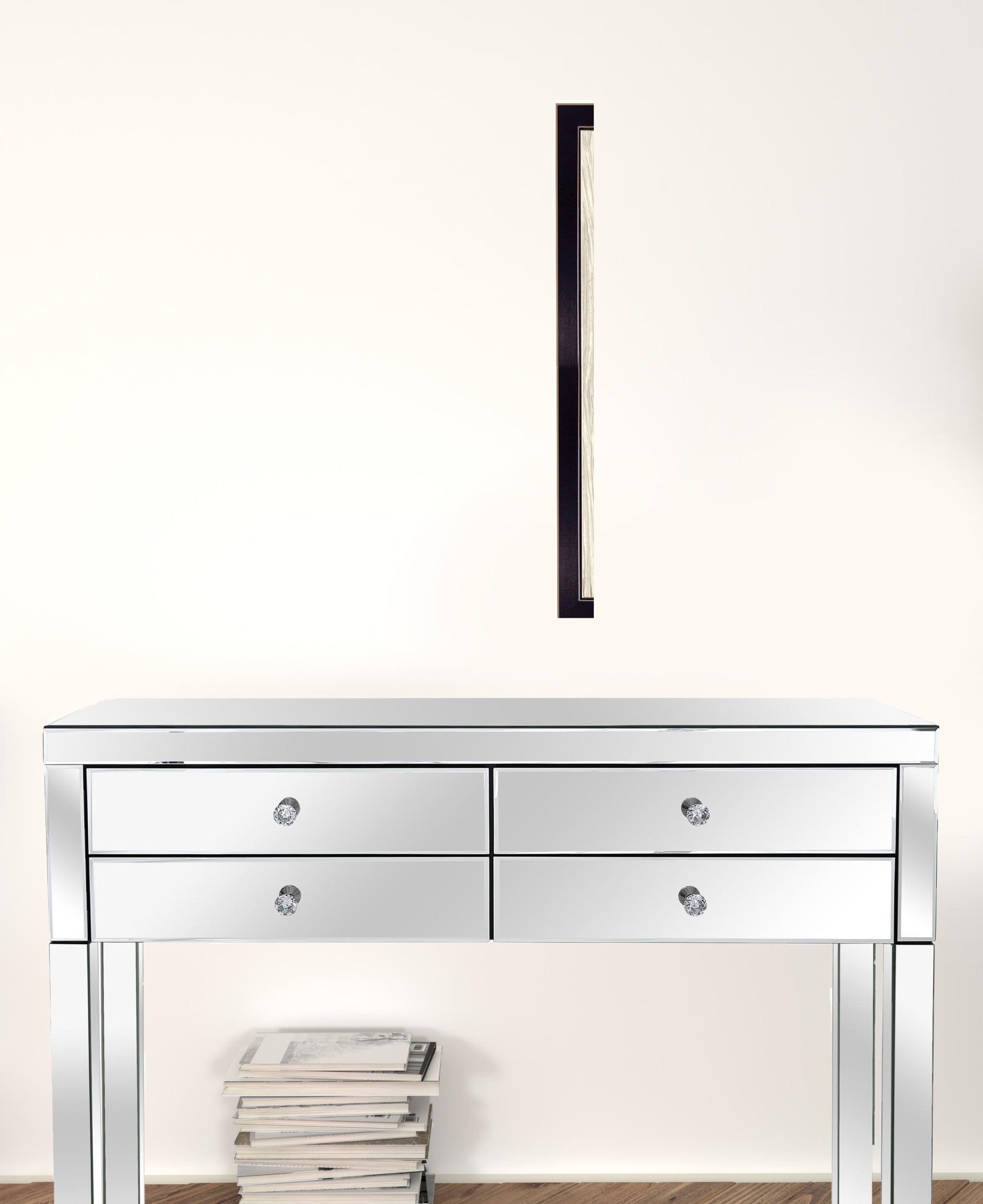 Hug Around The Neck Black Framed Print Wall Art